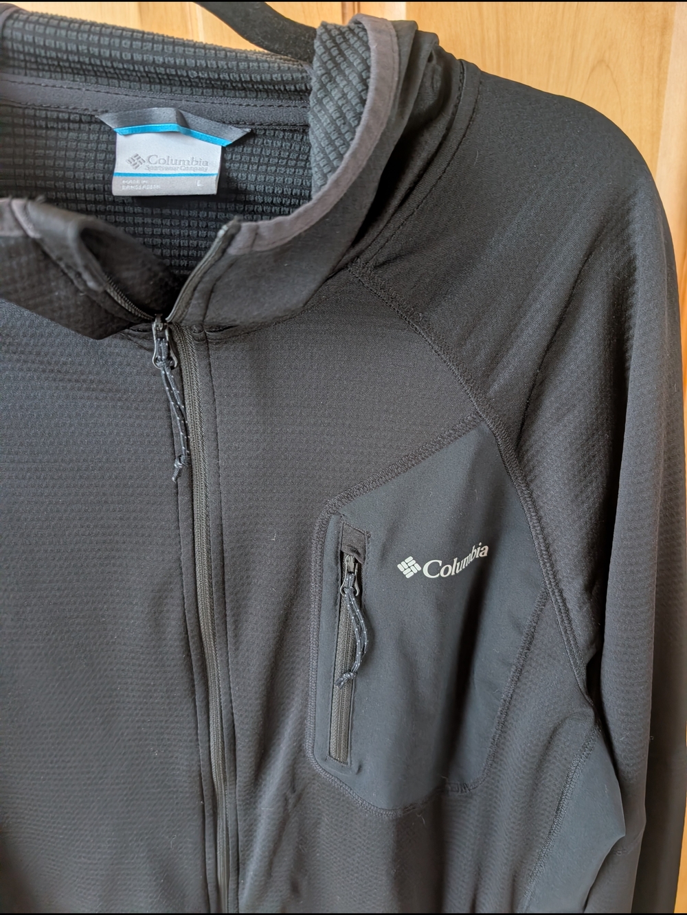 Columbia Black Hooded Outdoor Jacket - Picture 3 of 9